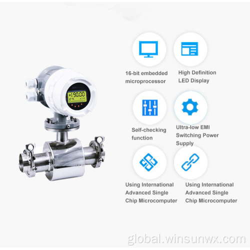 Magnetic Flow Transmitter high accuracy milk flowmeter flow meter Supplier